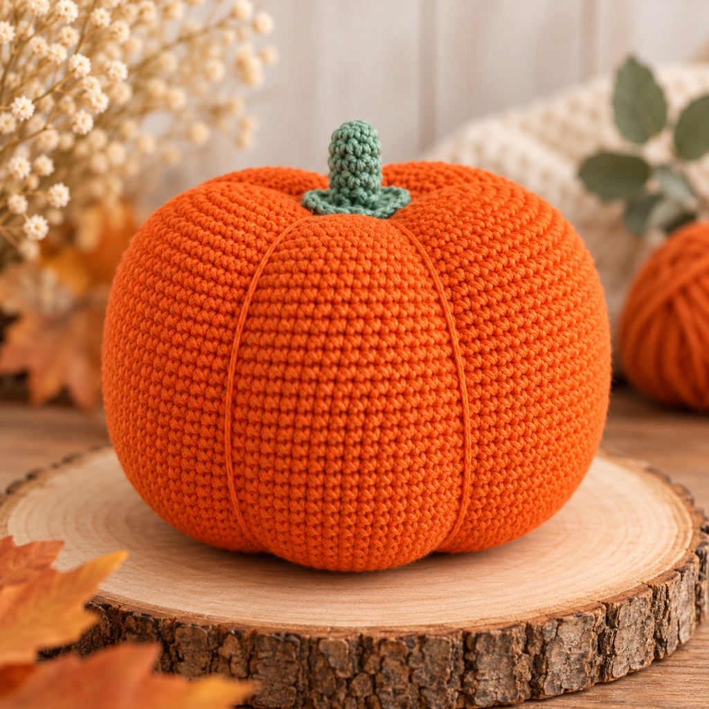 Citrouille décorative au crochet